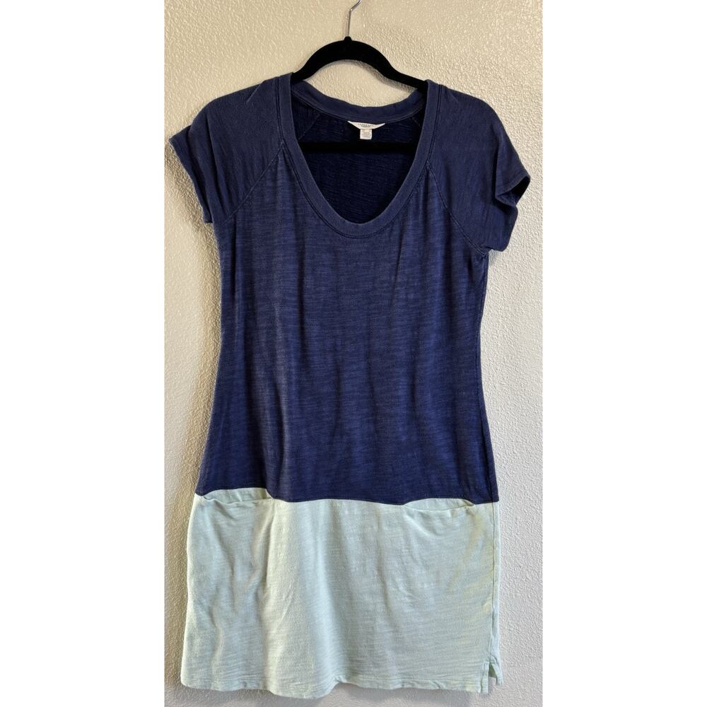 Lands' End Canvas T-shirt Dress Tunic Boho Lagenlook Comfy Casual Women’s Size S